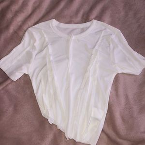 Asymmetrical White Shirt